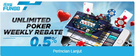 Unlimited Poker Weekly Rebate di Fun88